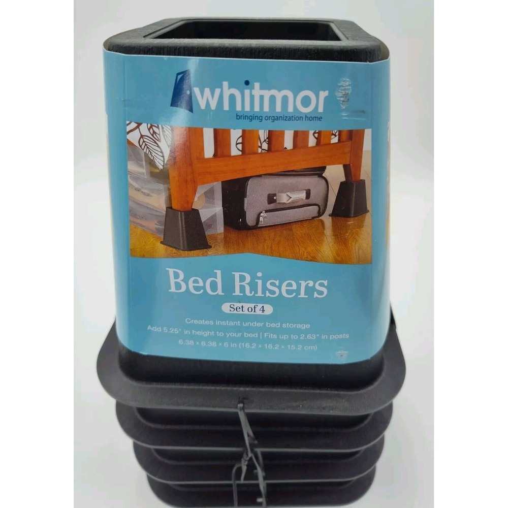 BED RISING SET-4 5.25" Height Easygoing New 6x6x6 Great Support B59.10ME2052.3